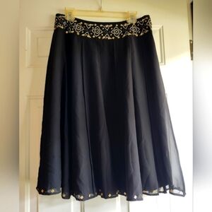Women's Worthington Full Black Skirt Size 12
